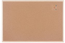 Bi-Office kurkbord met houten kader 60 x 90 cm