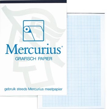 Millimeter papier A3 blok van 50 vel Mercurius