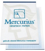 Millimeter papier A3 blok van 50 vel Mercurius-2