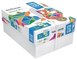 Kopieerpapier Navigator On The Go A4 80gr wit 500vel