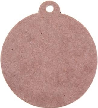 Bouhon extra sterke kartonnen figuren eco Kerstbal diameter 70mm pak van 4 stuks