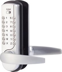 Deurslot met code mechanisch mat zilver Maasland NK7500