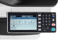 OKI MC853 touchscreen.