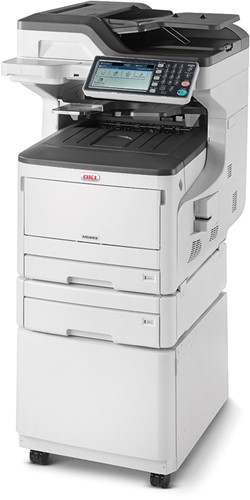 OKI MC853DNCT met 2 papierladen en cabine