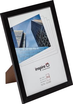 Hampton fotokader Oxford, in 2 cm MDF, zwart, A4-2