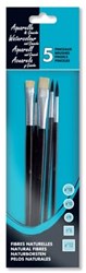 Waterverfpenseel set van 5