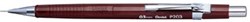 Pentel vulpotlood voor potloodstiften: 0,3 mm, bruine houder