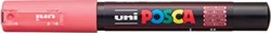 Verfstift uni-ball Paint Marker op waterbasis Posca PC-1MC koraalrood