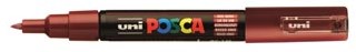 Paint marker uni-ball Posca PC-1MC wijnrood waterbasis