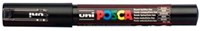 Verfstift uni-ball Paint Marker op waterbasis Posca PC-1MC zwart 1 mm