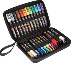 Posca paintmarker in luxe koffer, 24 stuks, assorti