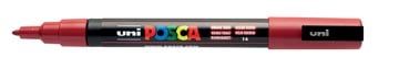Posca paintmarker PC-3M donkerrood
