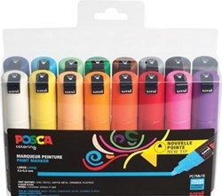 Posca paintmarker PC-7M, set van 16 stuks in geassorteerde kleuren