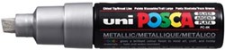 Verfstift uni-ball Paint Marker op waterbasis Posca PC-8K zilver 8 mm