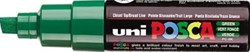 Paint marker uni-ball Posca PC-8K donkergroen waterbasis