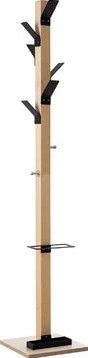 Kapstok Easycloth model A, uit hout, zwart-2