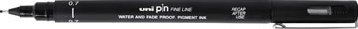 Uni Pin fineliner zwart, 0,7 mm