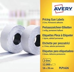 Avery prijsetiketten voor prijstang permanent