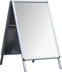 Deflecto stoepbord ft A1, uit aluminium