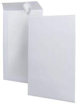 Bordrug enveloppen A4 229 x 324 mm doos van 100 stuks Propac