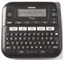 Labelmaker Brother PT-D210VP desktop met QWERTY-toetsenbord zwart