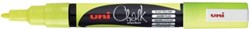 uni-ball Krijtmarker fluo geel, ronde punt van 0,9-1,3 mm