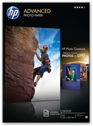 Hewlett Packard Fotopapier 250 gram pak van 25 blad
