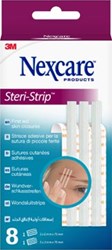 Pleisters 3M Nexcare wondsluitstrips geassorteerde afmetingen pak van 8 stuks