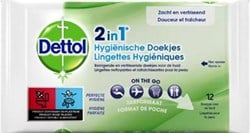 Dettol reinigingsdoekjes 2-in-1 pak van 12 stuks