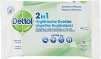 Dettol reinigingsdoekjes 2-in-1 pak van 12 stuks-2
