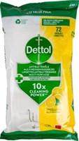 Reinigingsdoekjes Dettol antibacterieël Citrus 72st-2