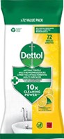 Reinigingsdoekjes Dettol antibacterieël Citrus 72st