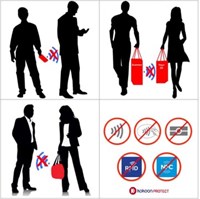 Kokoon Protect kaarthouder RFID uitschuifbaar 6 kaarten assorti kleuren-1