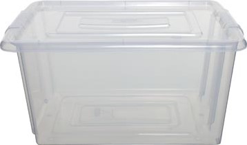 Kunststof Opbergbox 14 Liter Transparant Whitefurze Stack & Store Small