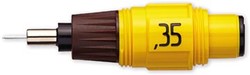 Rotring Isograph tekenkop, 0,35 mm, geel