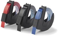Dymo D3 tape S084775 9mm set wit op zwart, rood en blauw-2
