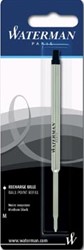Waterman vulling voor balpen medium zwart op blister