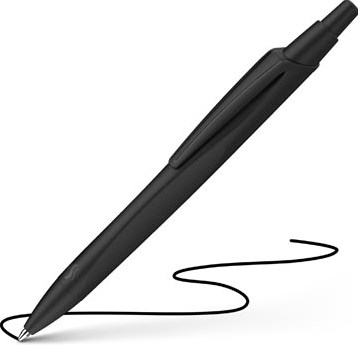 Schneider balpen Reco, medium, zwarte inkt,  zwart