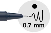 Schneider fineliner Pictus etui van 8 stuks zwart-7