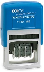 Colop tekststempel met datum Printer tekst: ONTVANGEN