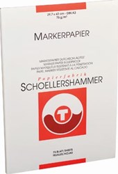 Markerblok Schoellershammer A3 75gr wit