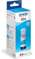 Epson inktfles 104, 7.500 pagina's, OEM C13T00P240, cyaan