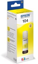 Epson inktfles 104, 7.500 pagina's, OEM C13T00P440, geel