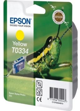 Epson inktcartridge T0334, 440 pagina's, OEM C13T03344010, geel