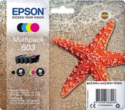 Epson 603XL Inkt T03U6 zwart + 3 kleuren multipack