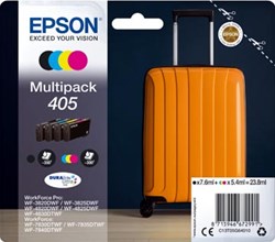 Inktcartridge Epson 405 zwart + 3 kleuren