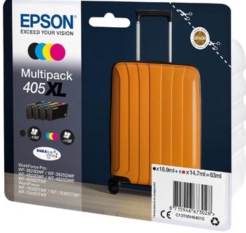 Inktcartridge Epson 405XL T05H64 zwart + 3 kleuren-2