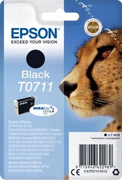 C13T07114012 EPSON DX4000 TINTE BLACK 7,4ml 245pages