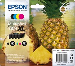 Inktcartridge Epson 604XL T10H64 zwart + 3 kleuren