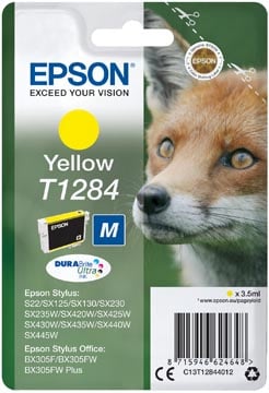 Epson inktcartridge T1284 geel, 225 pagina's - OEM: C13T12844012